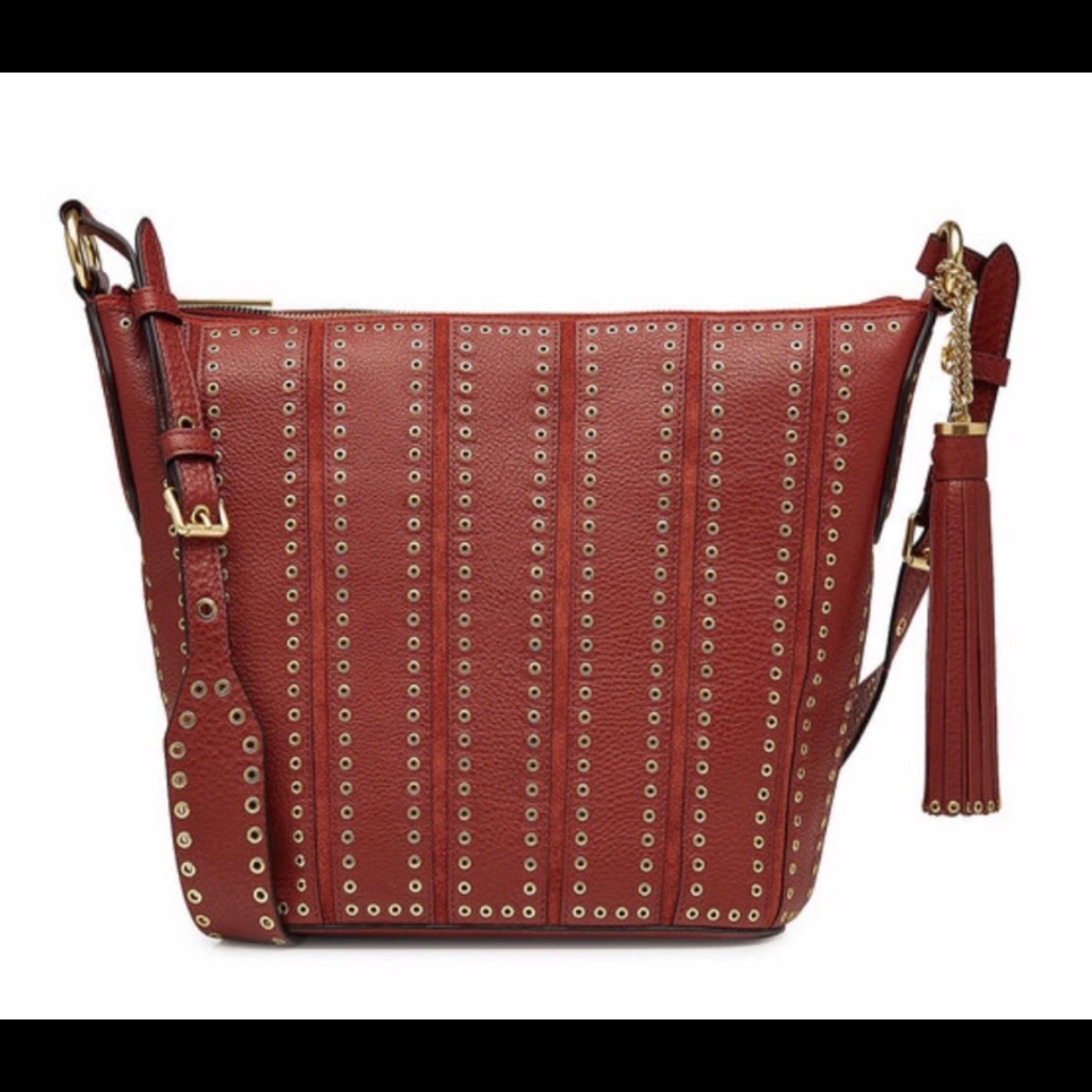 3x Hp Authentic Michael Kors Brooklyn Grommet Feed Bag